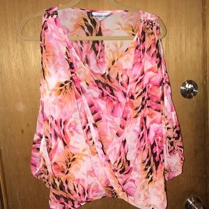 Chiffon blouse in floral print